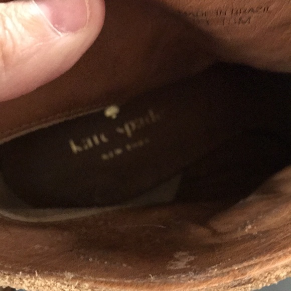 Kate Spade Leather Suede Heeled Ankle Boot - Picture 10 of 12